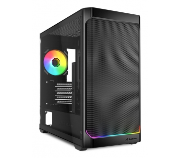 Boîtier Sharkoon MK4W RGB Micro-ATX 1xGlas schwa