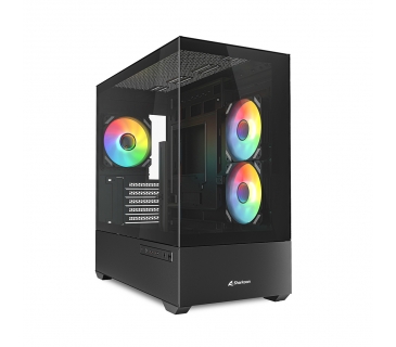 Boîtier Sharkoon MK6 RGB Micro-ATX 1xGlas schwa