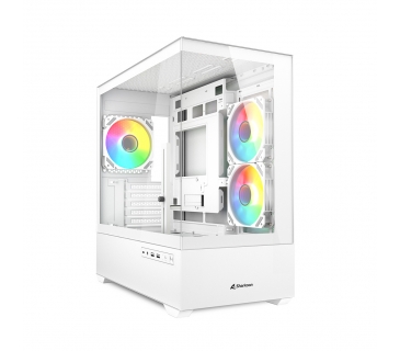 Boîtier Sharkoon MK6 RGB Micro-ATX 1xGlas weiß