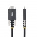 STARTECH.COM 2m 6.6ft USB-C Charging Cable Side Screw Locking 240W 5A PD EPR Dual-Layer Silicone/Braided Jacket Rugged USB 2.0 Cord