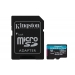 KINGSTON 128GB microSDXC Canvas Go Plus Gen4 200MB/s A2 U3 V30 Card + Adapter