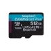 KINGSTON 512GB microSDXC Canvas Go Plus Gen4 200MB/s A2 U3 V30 Card + Adapter
