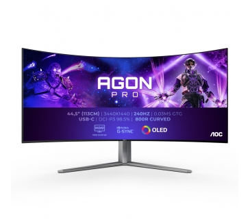 Moniteur AOC OLED - 45 inch - Curve - AG456UCZD AGON PRO AG6 21:9 3440x1440 - AOC