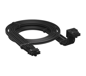 Ventilateurs Boîtier Corsair CORSAIR Right Angled Embossed PCIe 5.1 12V-2x6 Cable 600W UL1569 16AWG 105C VW-1 Black 650mm Right Angled Style B to Straight