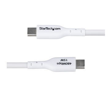Câble USB STARTECH.COM 3m 9.8ft USB-A to USB-C Charging Cable Charge & Sync 3A USB 2.0 TPE Jacket White USB Charging Cord