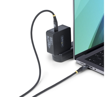 Câble USB STARTECH.COM 2m 6.6ft USB-C Charging Cable 240W 5A PD EPR Dual-Layer Silicone/Braided Jacket Laptop Charger Cord USB-IF Certified