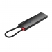 USB-C to HDMI mini dock, RJ45, HDMI 4K@60Hz, 3x USB A 3,2, PD up to 100W, with one click video shut-off function