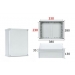 Lanview IP67 Rated Access Point Enclosure 380*280*130MM,  plastic plate