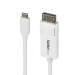 STARTECH.COM 2m USB-C to DisplayPort 1.2 Cable Bidirectional 4K 60Hz Thunderbolt/USB Type-C Adapter Cable White