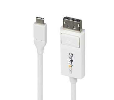 Câble USB STARTECH.COM 2m USB-C to DisplayPort 1.2 Cable Bidirectional 4K 60Hz Thunderbolt/USB Type-C Adapter Cable White