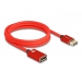 DELOCK DisplayPort Verlängerungskabel 8K 60Hz 2m rot Metall