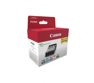Cartouche d encre Canon PGI-580/CLI-581 Ink Cartridge BK/CMYK - Canon