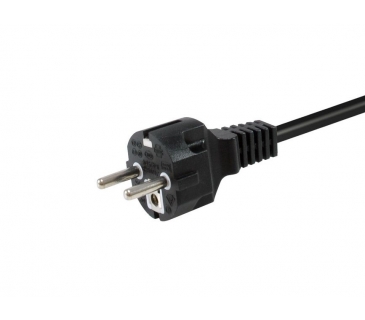 Multiprise Equip Netzkabel Anschl, C18 -> Schukon, 1,80m 180°gew, sw
