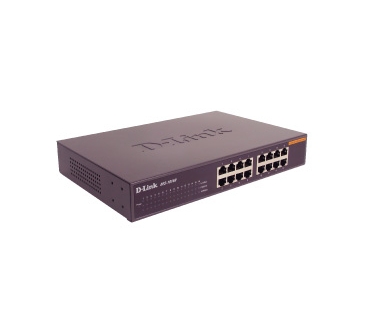 Hub Switch D-Link Switch/16xF+ENet RJ45 int PSU - D-Link
