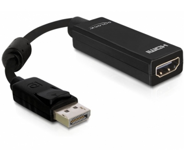 Adaptateur Ecran Delock AdapterDisplayport - HDMI St/Bu 22,5cm Cable - Delock