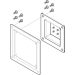 Newstar Conversion plate VESA100 VESA75 to VESA100 mm - Newstar