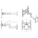 Newstar LCD wall mount W960 10-47 ,25 kg,tilt/3 pivot,bl - Newstar