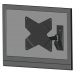 Newstar LCD wall mount W825 10-40 ,20 kg,tilt/2pivot,bl - Newstar