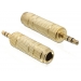 Audio Adapter 6.3 -> 3.5mm stereo St/Bu gold - Delock