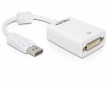 Adaptateur Ecran Delock AdapterDisplayport - DVI(24+5) St/Bu White - Delock