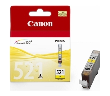 Cartouche d encre Canon CLI-521Y inktcartridge Yellow standard capacity 9ml 510 Pages - Canon