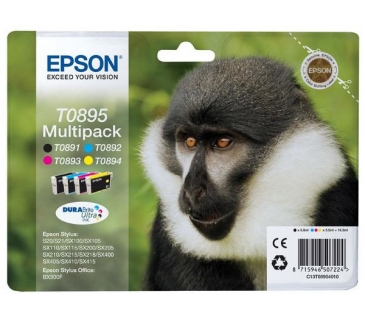 Cartouche d encre Epson Ink Cartridge T0895 Multipack (Black Cyan Magenta Yellow) - Epson