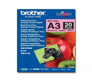 Cartouche d encre Brother BP-71GA3 Glossy photo inktjet A3 20 sheets - Brother