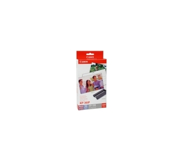 Cartouche d encre Canon KP-36IP photo paper inktjet 100x148mm 36 sheets 50-pack with ink cassette for CP-100 - Canon