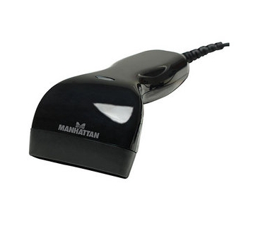Code barre Manhattan Barcodescanner Manhattan Kontakt CCD, USB, 20mm (Black) ret