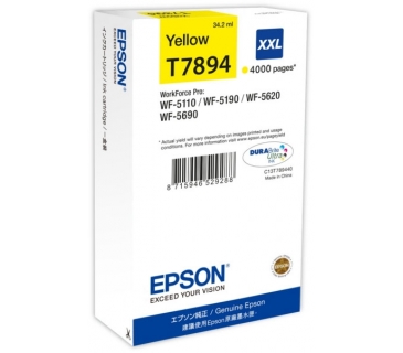 Cartouche d encre Epson Ink Cart/WF-5xxx Series XXL Yellow - Epson