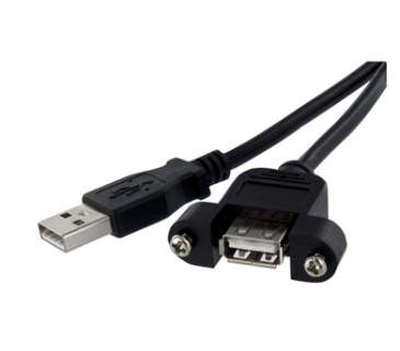 Câble USB 3 ft Panel Mount USB Cable A to A - F M - Startech