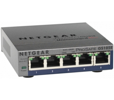 Hub Switch Netgear Prosafe Gigabit Plus Switch GS105E 5Port - Netgear