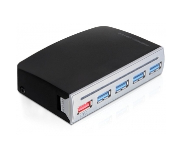 HUB Adapter USB / A / C Multi USB-HUB4-Port USB3.0, 1-Port USB, intern/extern - Delock