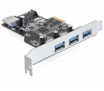 Controlleur Delock PCI Expr Card3x extern 1x intern USB3.0 - Delock