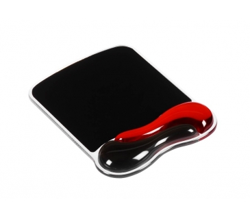 Tapis souris Kensington Crystal Gel Mouse Pad/Wave red+black