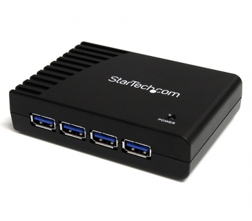 Câble USB 4 PORT Black SUPERSPEED USB 3.0 HUB UK - Startech