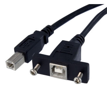 Câble USB 1FT USB 2.0 PANEL MOUNT CABLE B TO B - F/M UK - Startech