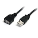 6FT Black USB 2.0 EXTENSION CABLE A TO A - M/F UK - Startech