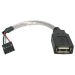 6in USB 2.0 Cable - USB A Female to USB Motherboard 4 Pin Header F/F - Startech