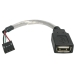 6in USB 2.0 Cable - USB A Female to USB Motherboard 4 Pin Header F/F - Startech