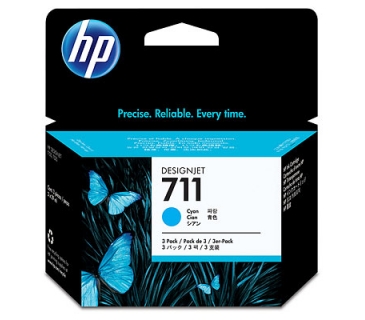 Cartouche d encre HP 711 3-pack 29-ml Cyan Ink Cartridges - HP