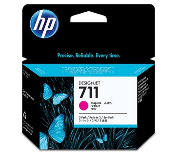 Cartouche d encre HP Ink Cart/711 3-pack 29-ml Magenta - HP
