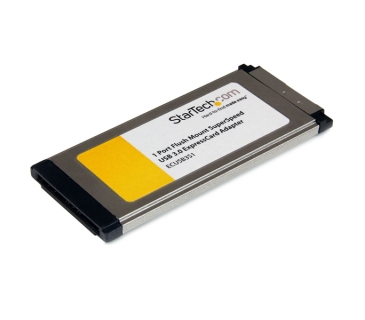 HUB Adapter USB / A / C Multi 1 Port Flush Mount ExpressCard SuperSpeed USB 3.0 Card Adapter - Startech