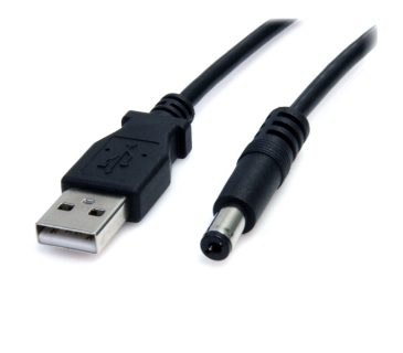 Câble USB 2m USB to Type M Barrel Cable - USB to 5.5mm 5V DV Cable - Startech