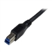 1m Black SuperSpeed USB 3.0 Cable - Right Angle A to B - M/M - Startech