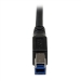 1m Black SuperSpeed USB 3.0 Cable - Right Angle A to B - M/M - Startech