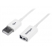 1m White USB 2.0 Extension Cable A to A - MF - Startech