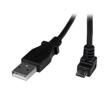 Câble USB 2m Micro USB Cable - A to Down Angle Micro B - Startech