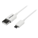 2m White Micro USB Cable - A to Micro B - Startech