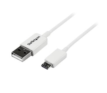 Câble USB 1m White Micro USB Cable - A to Micro B - Startech